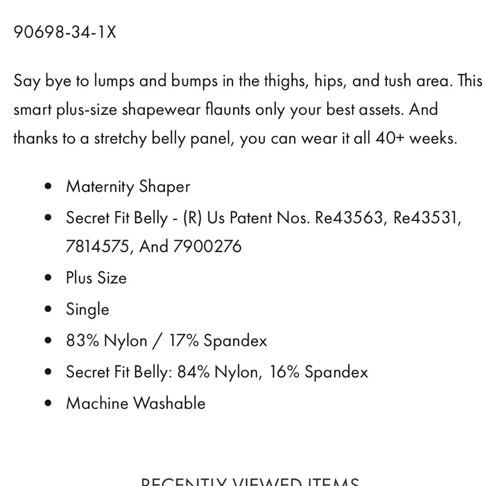 Maternity secret fit shaper